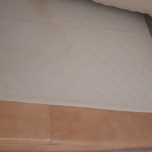Leather sofa 2 seats Cierre Imbottiti used, brown