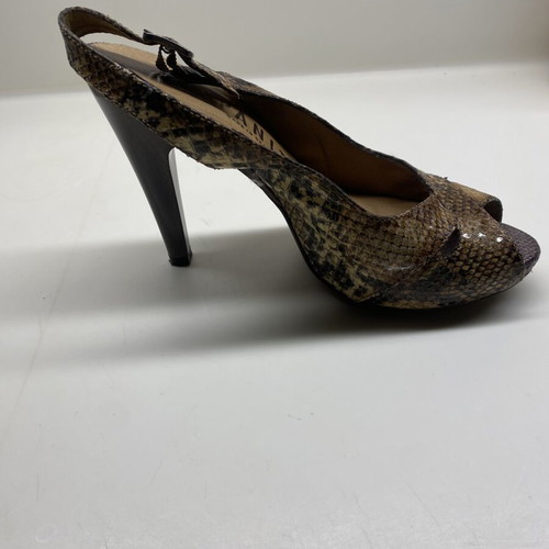 Hispanitas high-heeled sandals like new, beige and brown, size 38