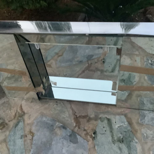 Large bathroom mirror with side cabinets like new