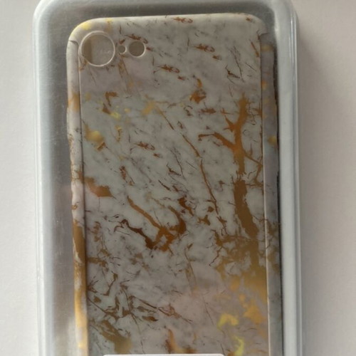IPhone 7/8 Case and Screen Protector Gold new