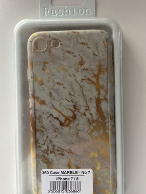 IPhone 7/8 Case and Screen Protector Gold new