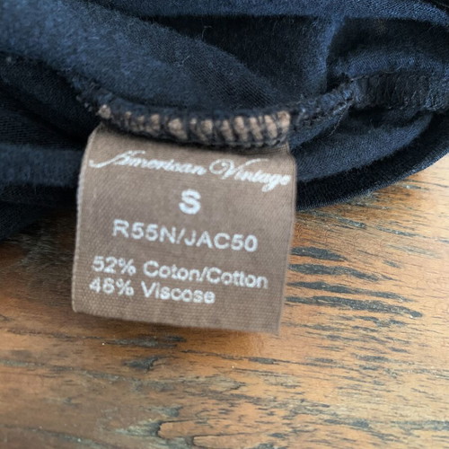American Vintage tank top used, size S, black