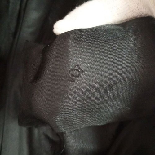 Voi shoulder bag used, genuine leather, black and salmon