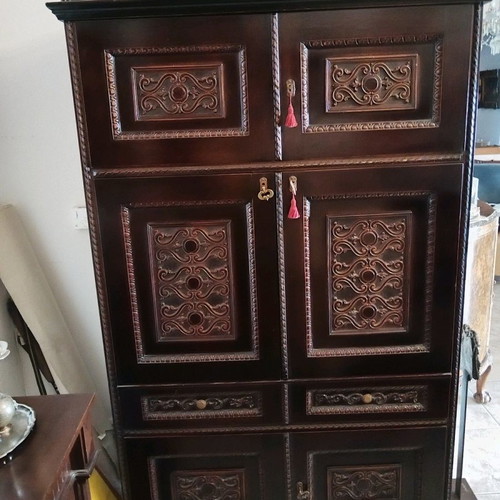 Solid mahogany furniture used with 60-year-old carving