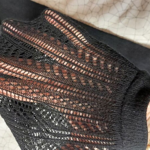 Tights with patterns new, black