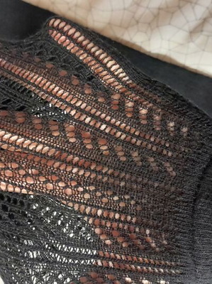 Tights with patterns new, black