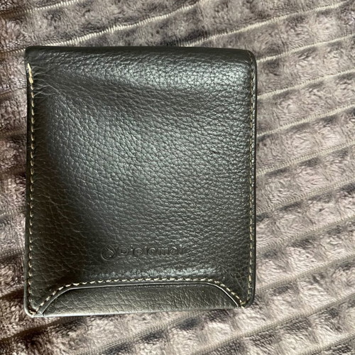 Diplomat men's leather wallet like new, black