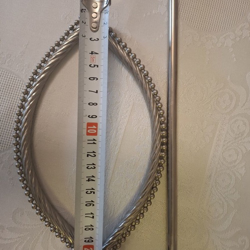 Silver Metal Curtain Tieback like new