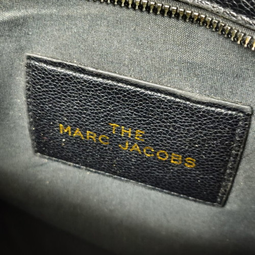 Marc Jacobs The Crinkle Leather Medium Tote Bag like new, black and white