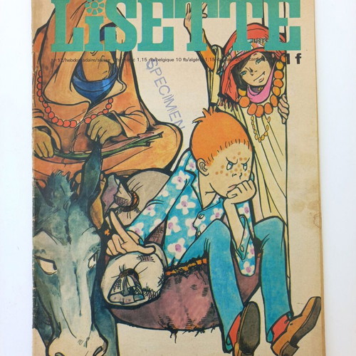 Lisette comic used, large format, 1969