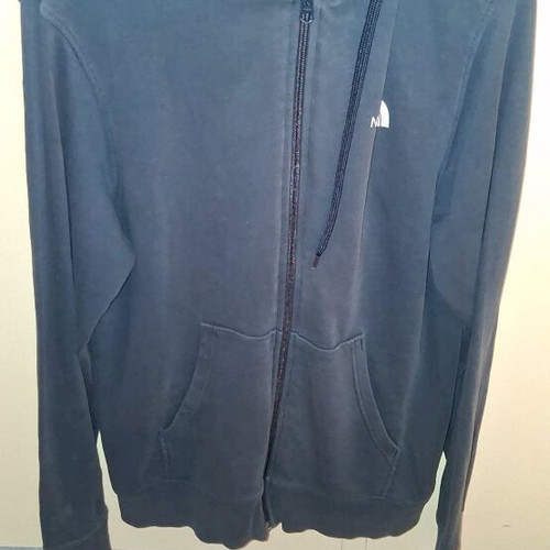 The North Face jacket with hood like new, dark blue, size S