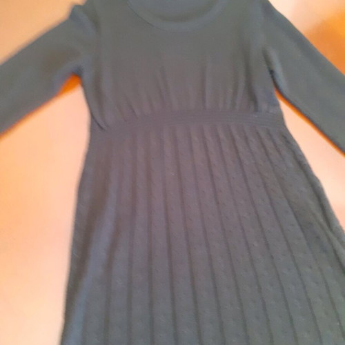 Knitted dress like new, brown, Lolita, wool and polyester