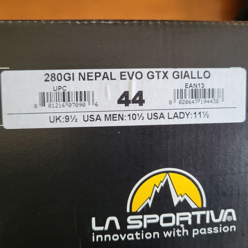 La Sportiva Nepal Evo GTX No 44 mountaineering boots used, waterproof