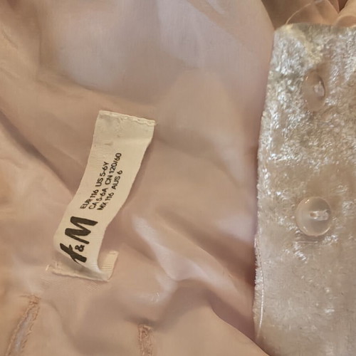 Dress H&M used, pink, size 110-116 cm for ages 5-6