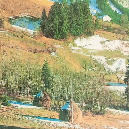 Dyn-Card vintage mountain landscape postcard new 19x14 cm collectible