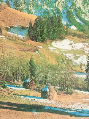 Dyn-Card vintage mountain landscape postcard new 19x14 cm collectible