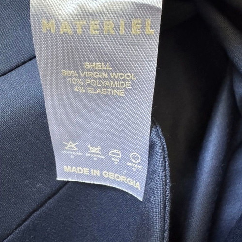 Materiel Wool Navy Trousers New With Tags Size M 38 10