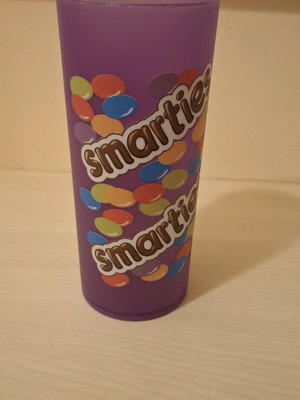 Smarties plastic cup used, collectible 90s
