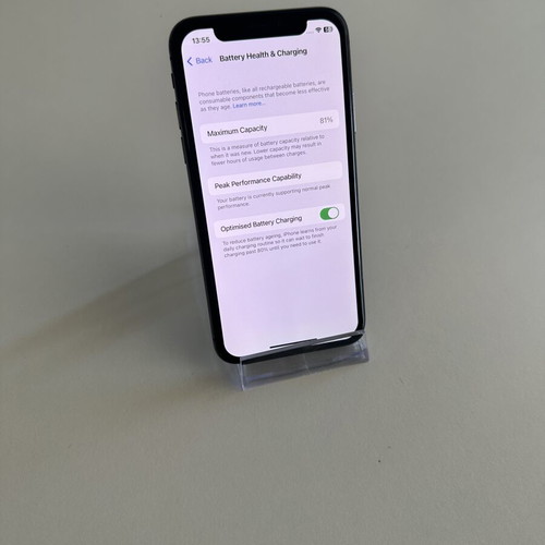 iPhone X 64GB used, black, Face ID not working