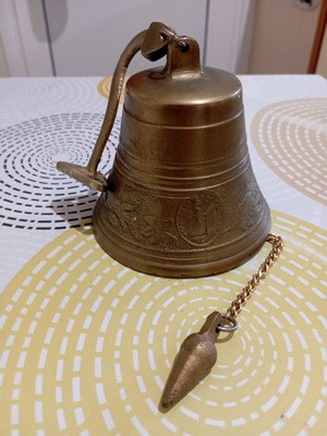 Bronze wall bell antique like new