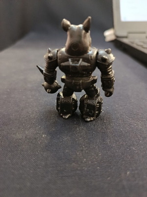 Teratomax Battle Beast black rhinoceros figure used