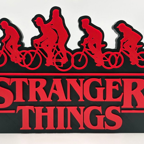 Stranger Things Logo Sign 3D Printed Desk Decor new