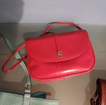 Leather bag like new, red