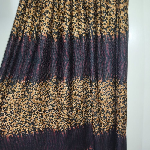Maxi dress with leopard and abstract print like new
