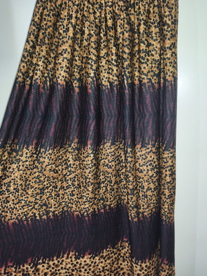 Maxi dress with leopard and abstract print like new