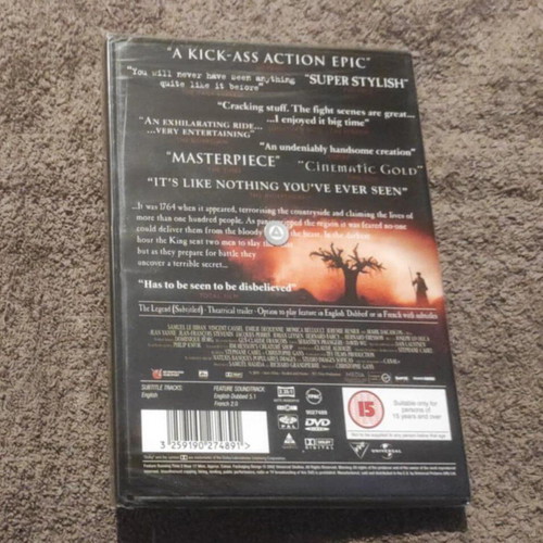 Brotherhood of the Wolf DVD new with subtitles, sealed
