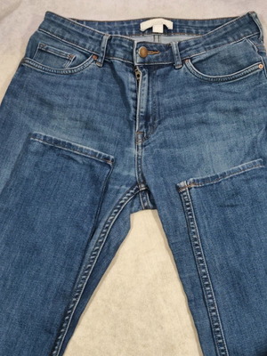 Дънки H&M синьо, размер S, като нови