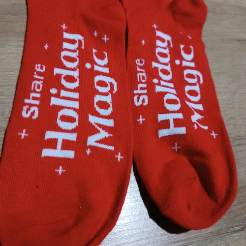 Coca Cola Christmas socks new, red