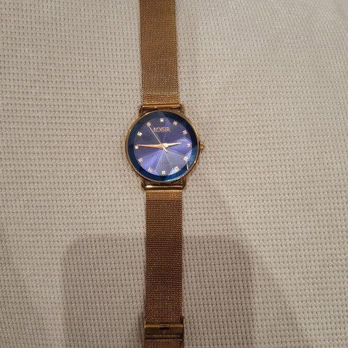 Loisir women's watch, blue and gold