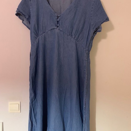 Maxi dress denim style Piazza Italia like new, size large, blue