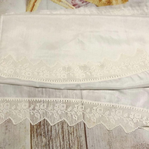 Set of 2 used cotton salon napkins 101x61 cm