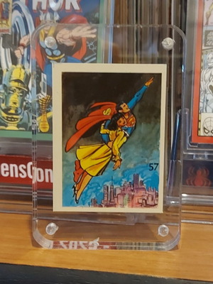 Super Friends DC 1978 Reyauca Superman sticker card new
