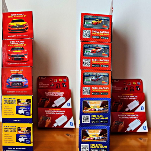 Shell V-Power Collectible Toy Cars New with Bluetooth Batteries