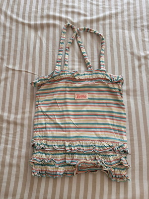 French Connection bag used, white and blue