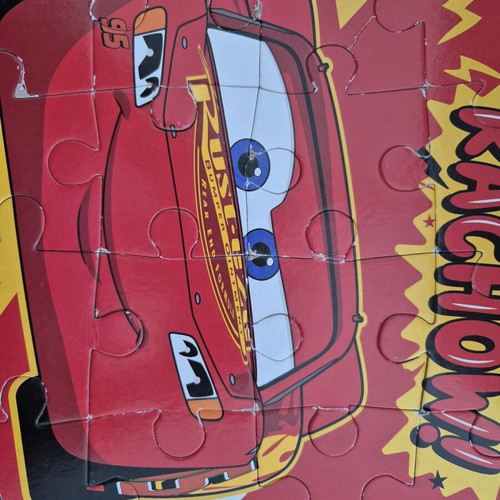 Cars and Farm puzzles 24 pieces used, set of 2