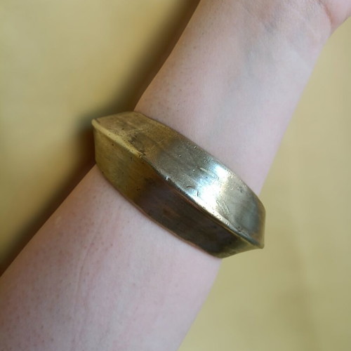 Vintage handmade Goti bracelet from brass used