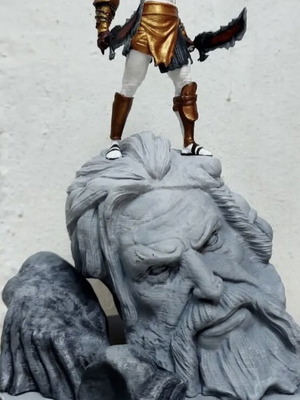 Kratos and Zeus figure from God of War, new
