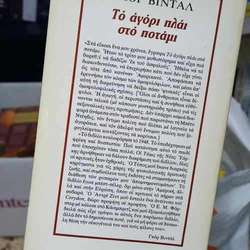 George Vintal To Agori Plai Sto Potami book