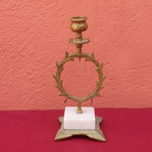 Brass candlestick used
