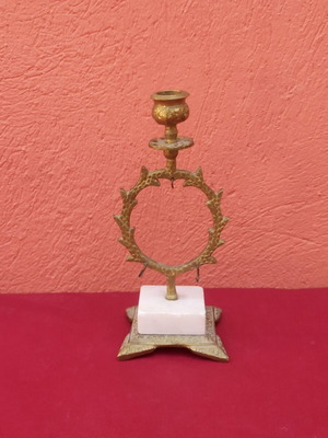 Brass candlestick used