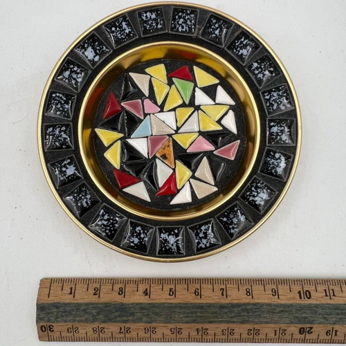 Mid-Century Modern decorative coasters set of 4 with mosaic