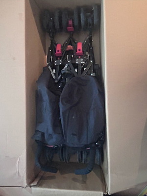 Καρότσι δίδυμων Maclaren twin techno σαν καινούργιο, μαύρο