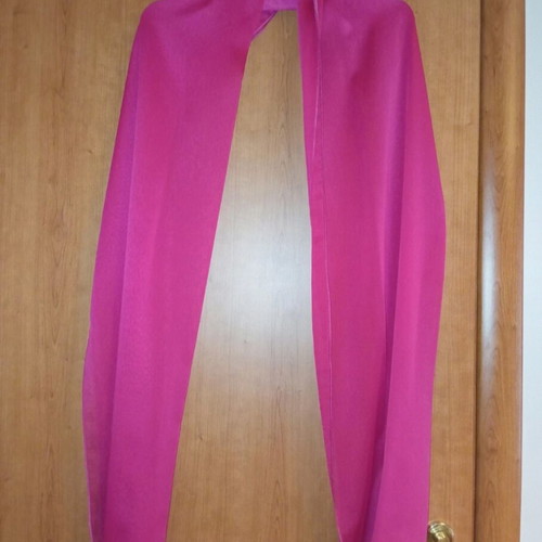 Chiffon satin dress like new with matching pink scarf, size S