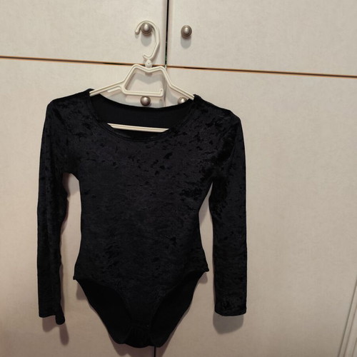 Velvet bodysuit used, black, sizes S and M