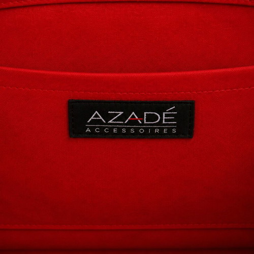 Azade vintage red handbag with floral details