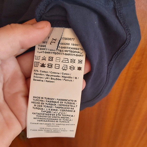 Trussardi Jeans blouse used, blue, size XL
